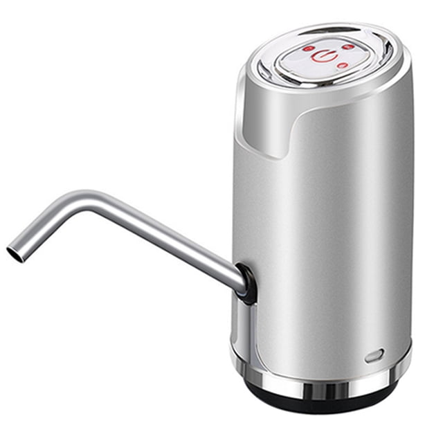 Bomba de agua eléctrica automática Bomba recargable USB 0.6L Herramienta de bombeo inteligente cuantitativa, Plata Yuarrent HA5250-04B