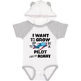 thumbnail image 3 of Inktastic I Want to Grow Up to Be a Pilot Like My Mommy Boys or Girls Baby Bodysuit, 3 of 5