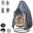 thumbnail image 1 of Cubierta para silla tipo huevo de Patio, columpio de mimbre para exteriores, cubierta impermeable a prueba de polvo para muebles de jardín con cremallera,, 1 of 1