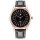 thumbnail image 1 of Ocio Moda Hombres Simple PU Dial Reloj de pulsera de cuarzo Decoración (Negro), 1 of 6