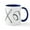 White/Navy Inside, variant on CafePress - Baseballs And Bats - 11 oz Ceramic Mug - Novelty Coffee Tea Cup