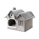 thumbnail image 2 of Cómodas camas para gatos, cesta para perros, transpirable, tienda cueva para gatitos, cojín lavable gris, 2 of 4