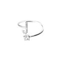 thumbnail image 4 of Fashionable And Simple Opening 26 Letters With Diamond Ring Ladies Jewelry, 4 of 8