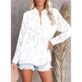 thumbnail image 3 of Blusa de mujer ANGGREK Top de Manga Larga de encaje Transpirable S, 3 of 8