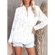 thumbnail image 5 of Blusa con cuello vuelto, blusa de mujer con encaje y cuello vuelto, blusa de mujer con funcionamiento suave, 5 of 8