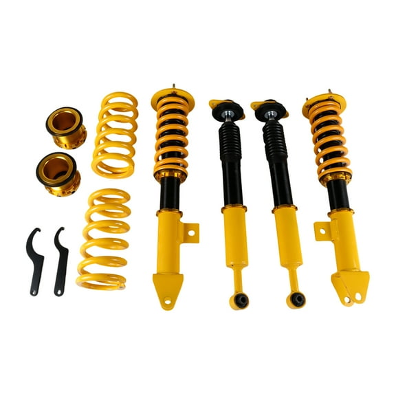 POLARPRA 4pcs Coilover Adjustable Height Struts Suspension Springs For Dodge Charger 06-10