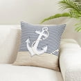 thumbnail image 4 of Coastal Embroidered Anchor Poly Filled Pillow, 4 of 4