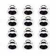 thumbnail image 1 of Elitco Lighting R4-495WB-12PK 4 Po Blanc Mat & Noir Mat Garniture de Chicane avec Support de Douille S'Adapte BR20 R20 PAR20 - Pack de 12, 1 of 1