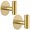 Gold, variant on Powan Self-Adhesive Coat Hooks, Stainless Steel Heavy Duty Wall Hooks, Towel Hooks for Hanging Robes, Aprons, Coats and Hats in Bathrooms,Kitchens and Hotels(2 Pack, Black)