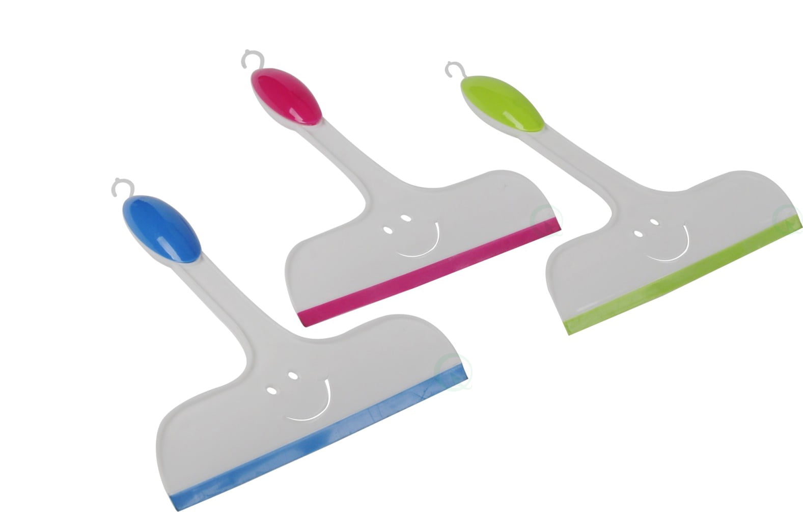 Set of 3 Window and Shower Silicone Squeegees 