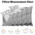 thumbnail image 5 of Throw Pillow Covers, Grey Black Palm Leaves 16x16 Pillow Covers for Couch/Sofa/Bed, Summer Tropical Plants Botanical Decorative Square Linen Cushion Pillowcase for Home Decor, 5 of 9