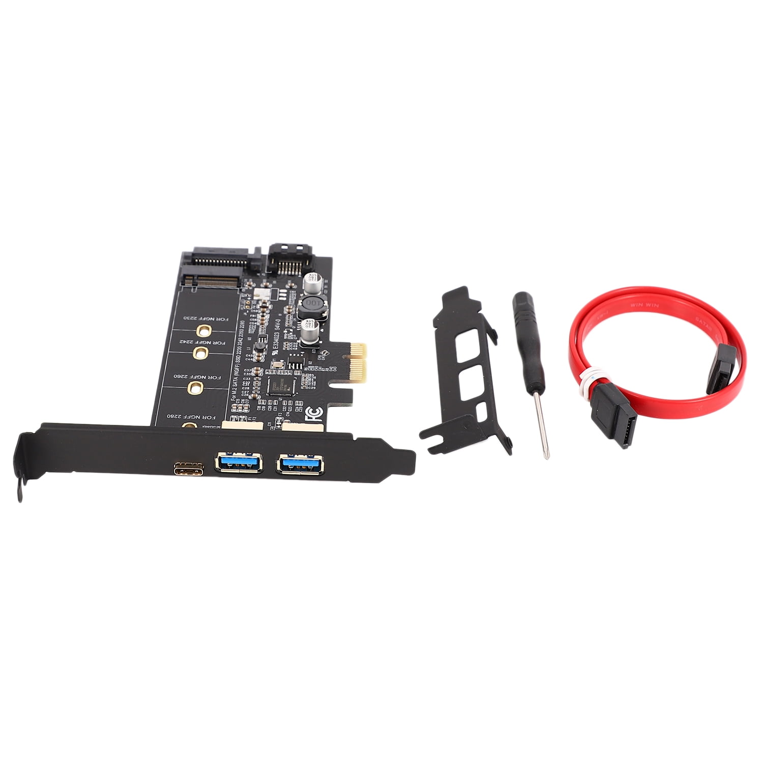 Dual USB3.0 & M.2 PCIe Adapter M2 Key to PCI-E - Walmart.com