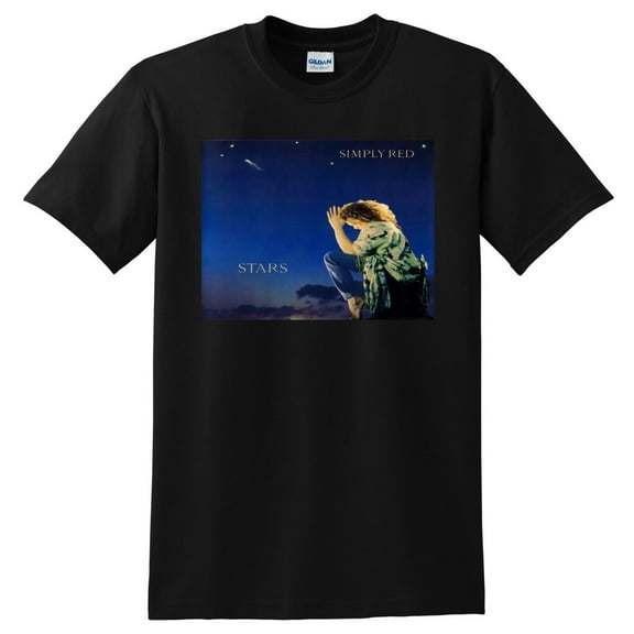 SIMPLY RED T SHIRT stars vinyl cd cover SMALL MEDIUM LARGE or XL