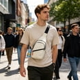 thumbnail image 4 of Cififendec Multi-Pocket Sling Bag, 11.81"×6.69", Casual Sports Crossbody Chest Pack with Adjustable Strap, Lightweight Daypack for Outdoor Hiking, Cycling & Daily Commute, 4 of 5