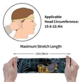 thumbnail image 3 of Sports Headbands Sweat Absorbing Breathable Hair Head Bands for Running Fitness Gym, Tropical Jungle Yellow Snake, 3 of 7