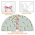 thumbnail image 7 of Cauagu 36" Christmas Tree Skirt Bees Pattern Christmas Tree Decorations Tree Mat for Xmas Decorations Occasion Holiday Home Decor -36", 7 of 7