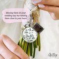 thumbnail image 6 of Gutsy Wedding Bouquet Charm Walk Me Down Aisle Daddy Memorial Silver Tone Goodness Zinc Alloy Metal Findings & Glass Pendant Novelty Charms, 6 of 9