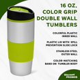 thumbnail image 3 of Color Grip Tumblers 16 oz. Set of 10, Bulk Pack - Perfect for Smoothies, Iced Coffee, Soda, Other Hot & Cold Beverages - Green, 3 of 5