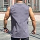 thumbnail image 5 of pstuiky Camiseta sin mangas para hombre, Camiseta deportiva sin mangas con cuello redondo perforado, informal, lisa, a la moda para hombre Camisas para hombres xl, 5 of 9