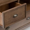 thumbnail image 4 of Atlin Designs Solid Wood Rustic Natural Aged Brown Storage Cabinet Rectangular 39" Unassembled, 4 of 5