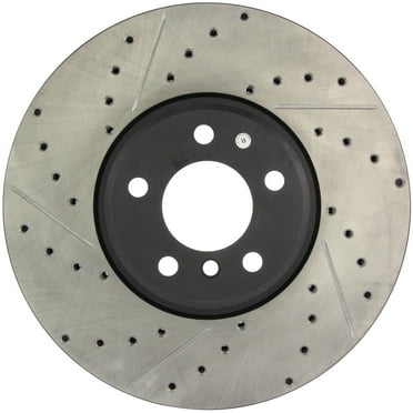 StopTech 127.34060R StopTech Sport Rotor; Drilled And Slotted; Front Right; Fits select: 2004-2006 BMW X5 4.8IS, 2002-2003 BMW X5 4.6IS