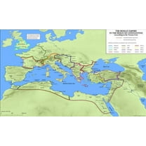 Roman Empire Poster 16in x 24in Medium Art Poster 16x24 Multi-Color Square Adults Best Posters