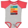 thumbnail image 3 of Inktastic Skiing Eat Sleep Ski Repeat Boys or Girls Baby Bodysuit, 3 of 5