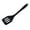 Black, variant on Conditiclusy Heat Resistant Slotted Spatula Food Grade Silicone One Piece Design Fish Turner for Home