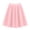 Pink, variant on Girls Midi Swing Skater Skirt,Uniform Skirts for Girls,Elastic High Waist Solid A-Line Skirt,Knee Length Casual Skirt for Back to School
