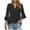 A-Black, variant on Wyobmus Women's 3/4 Bell Sleeve Tops Casual Summer Shirts Notch Loose Fit V Neck Business Dressy Blouses Tunic A-Pink