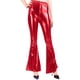thumbnail image 3 of TaTaai Women Slim Fit Shiny Faux Leather Flared Pants Multi-Color Stretchy Fabric Ladies Club Party Daily Commute Wear Non-See-Through No Fading Elegant Long Pants Gift, 3 of 7