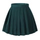 thumbnail image 1 of Beautifulfashionlife Faldas plisadas de color verde bosque de cintura alta de uniforme escolar para mujer (M verde oscuro), 1 of 5