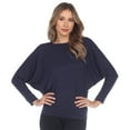 thumbnail image 1 of White Mark Women's Banded Dolman Top, 1 of 6