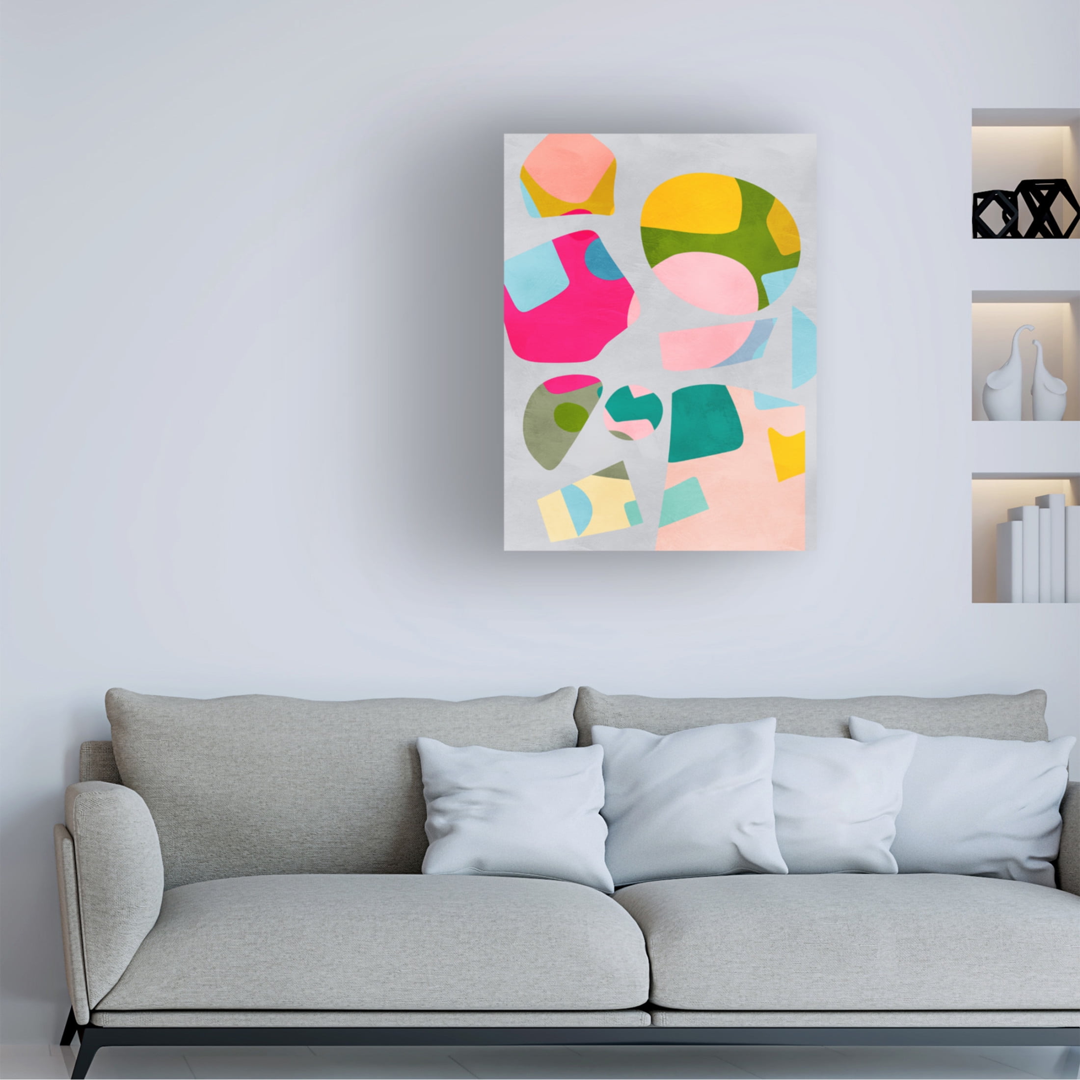 Trademark Fine Art Ana Rut Bre Minimal cutout colorful Canvas Wall Art