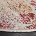 thumbnail image 3 of SAFAVIEH Vintage Persian Lindsay Abstract Polyester Area Rug, Rust/Blue, 5' x 5' Round, 3 of 9