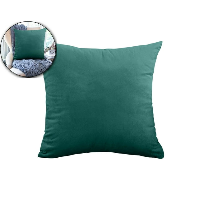 Dvruxg Velvet Throw Pillow Covers 16x16 Inch - Soft Square Decorative Cushion Cover for Couch, Sofa