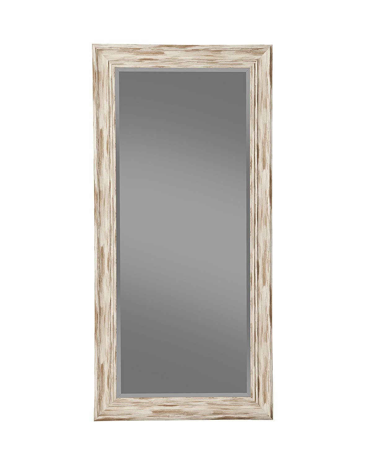 Sandberg Furniture Farmhouse Full Length Leaner MirrorFinishAntique White Wash