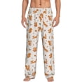 thumbnail image 2 of Lsque Cute Squirrel Fall Print Men's Pajama Pants, Lounge Pant - Comfortable Home Wear,Elastic Waistband, Stylish Design-Large, 2 of 9