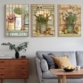 thumbnail image 2 of 3pcs/set 29.97*39.88cm European Retro Plants And Flower Potted Posters And Prints Plants Pastoral Canvas Paintings Vintage Wall Art Pictures Room Decor Unframed, 2 of 3