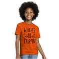 thumbnail image 3 of Halloween Witches Be Trippin Pun Girls Kids T Shirt Tees Teen Brisco Brands L, 3 of 5