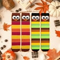 thumbnail image 7 of Funny Thanksgiving Turkey Knee-High Running Socks-Turkey Trot Colorful Striped Holiday Crazy Cute Socks Gifts for Men Women Adult Kids -Thanksgiving Christmas Fall Gag Gifts Stocking Stuffers, 7 of 7