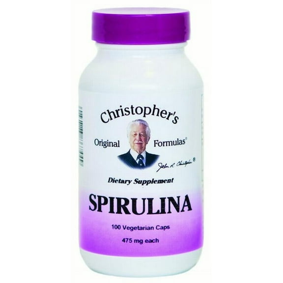 Christopher's Original Formulas Spirulina, 100 Ct