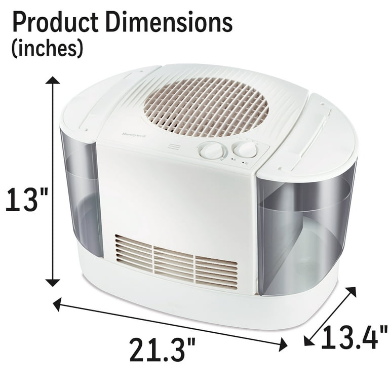 Honeywell Cool Moisture Humidifier with Humidistat, HEV685W, White 