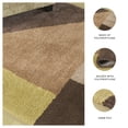 thumbnail image 3 of Signature Design by Ashley Gailmore Area Rug, 5' x 7', Geometric Shag Design, Cream, Pink & Ocher, 3 of 7