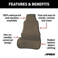 thumbnail image 2 of ARIES 3142-18 Seat Defender 58-Inch x 23-Inch Brown Waterproof Universal Bucket Car Seat Cover Protector, 2 of 6