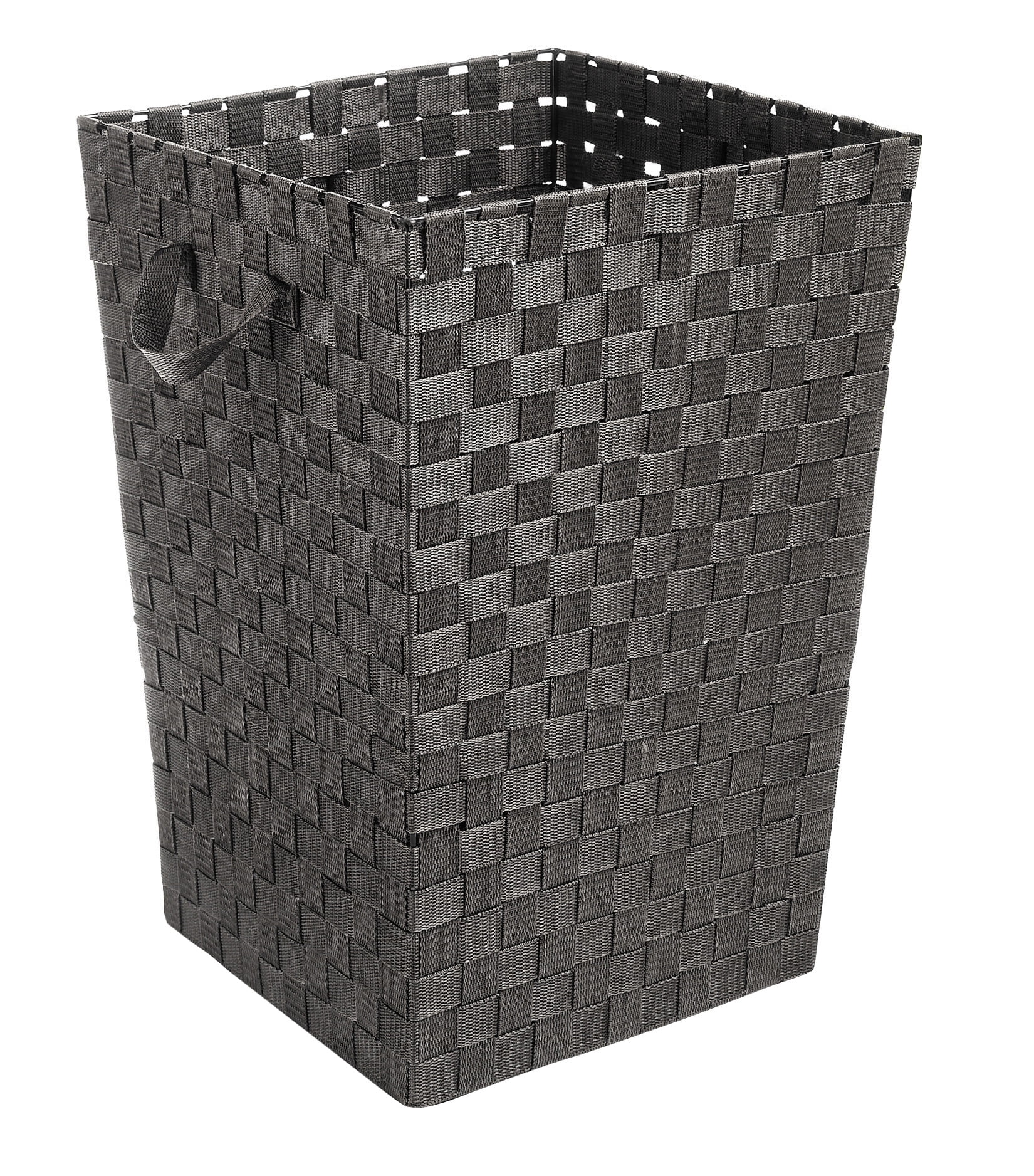 Whitmor Woven Strap Laundry Basket Hamper Espresso 15" x 15" x 20