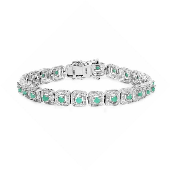 Genuine Emerald Tennis Bracelet