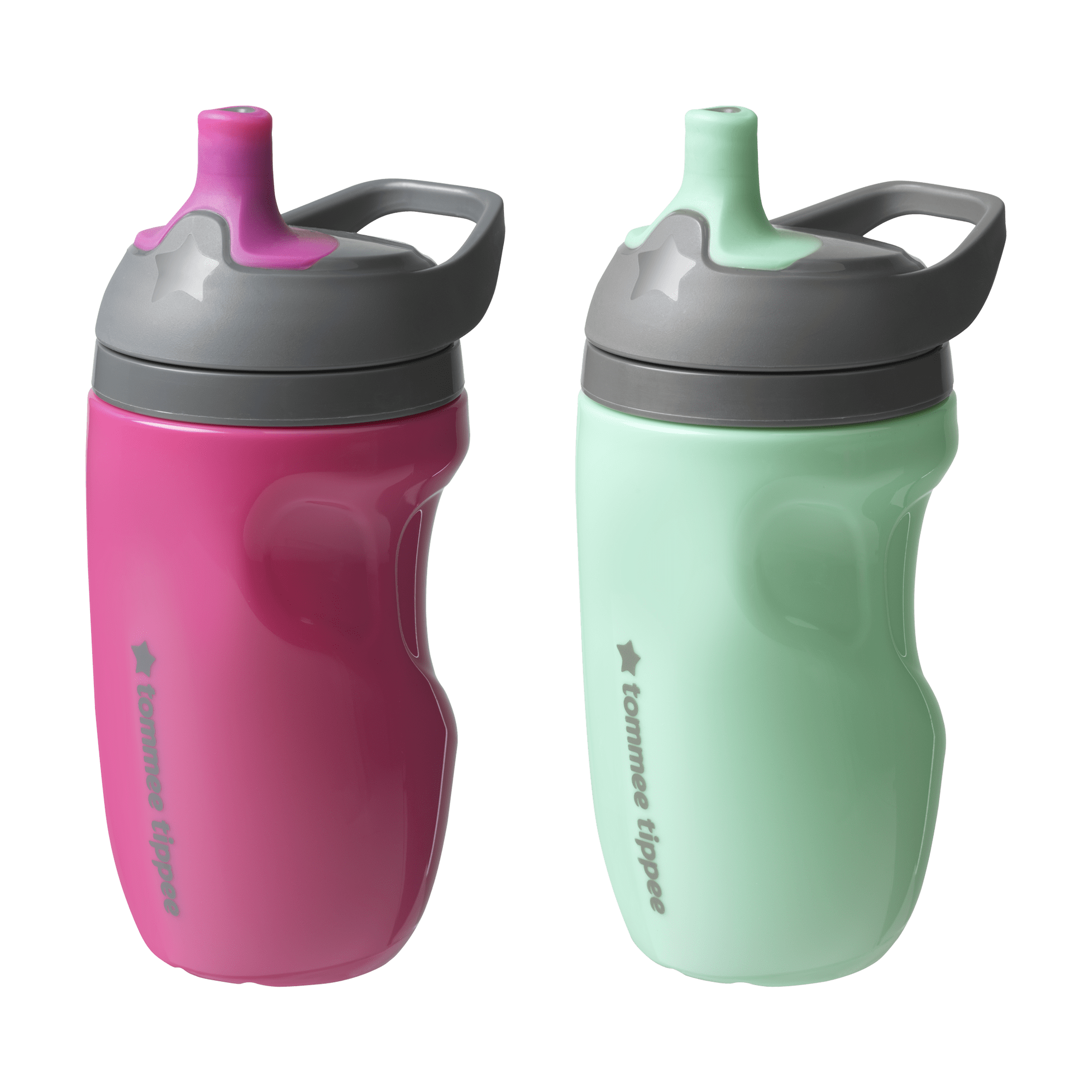 Tommee Tippee Insulated Sportee Toddler Water Bottle with Handle, Girl