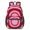 Red and White Tie Dye Pattern, variant on Red and White Tie Dye Pattern 17" Waterproof Oxford School Backpacks for Teens, S-Shape Padded Straps, for School, Travel, Hiking, Camping
