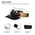 thumbnail image 3 of Rocae Forest Panda for Sport Sun Visor Hats Adjustable Empty Top Baseball Cap Cotton Ball Caps for Women and Men, 3 of 7